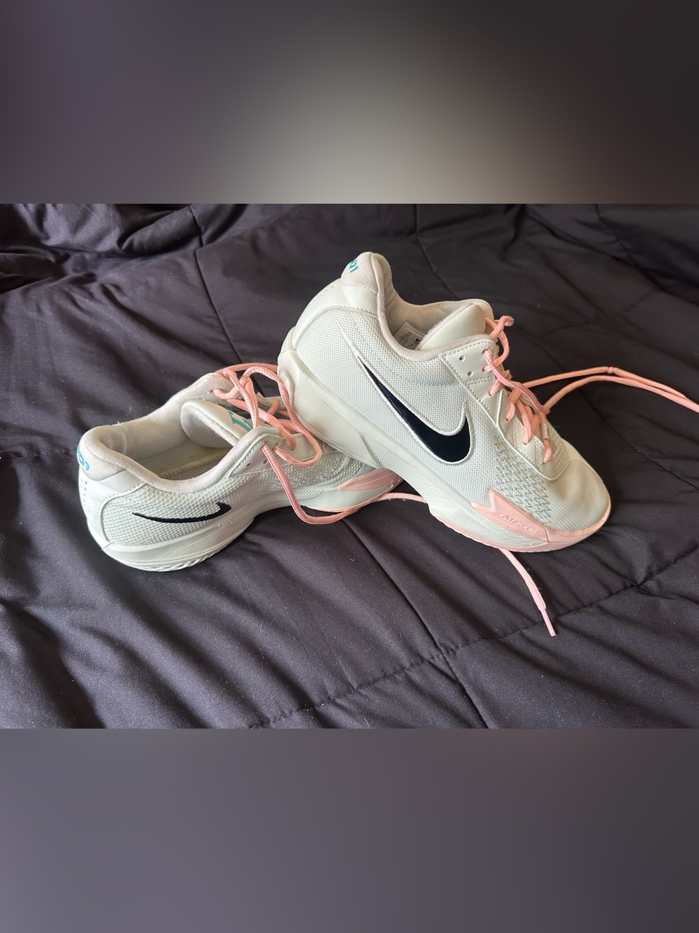 Nike GT cut Acadamy basketball shoe in very light mint green